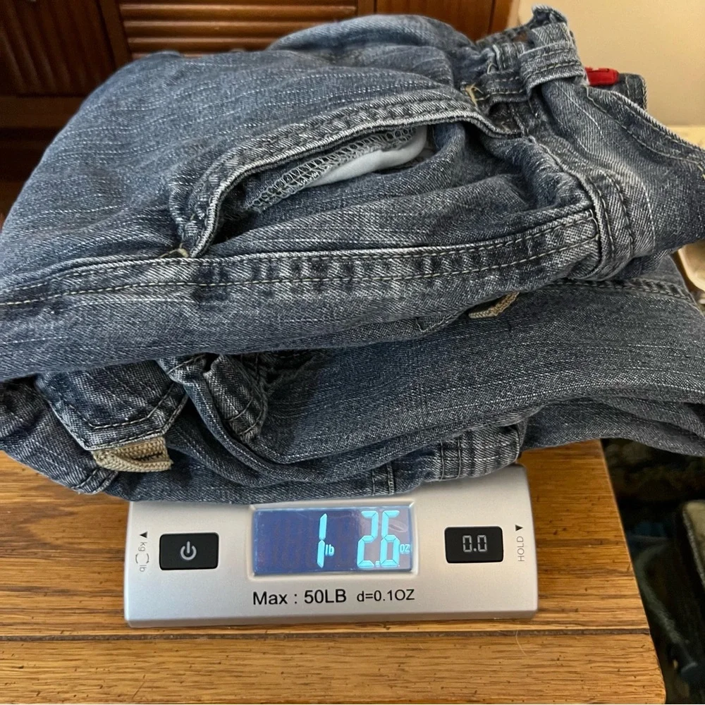 Vintage 90s Y2K Kids Arizona Convertible Cargo Jeans Size 10 Inseam 21”